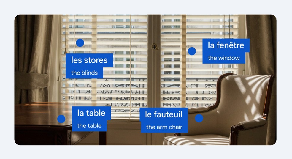 Word Cam transforma a câmera do usuário em uma ferramenta de vocabulário instantânea — Foto: Reprodução/Google