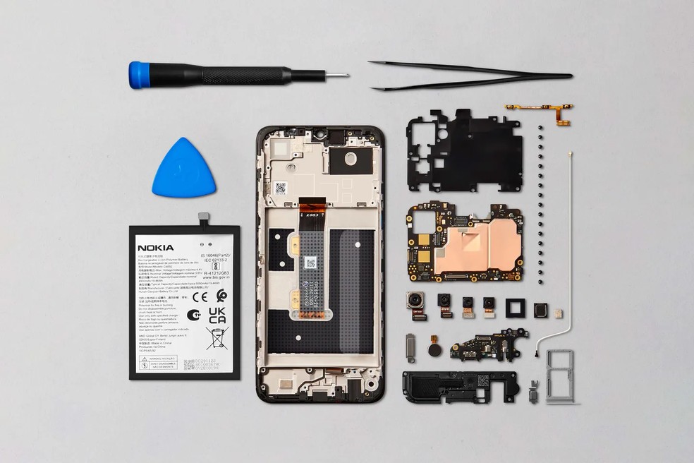 Novo celular da Nokia é feito para que usuários possam consertá-lo  — Foto: Reprodução/HDM