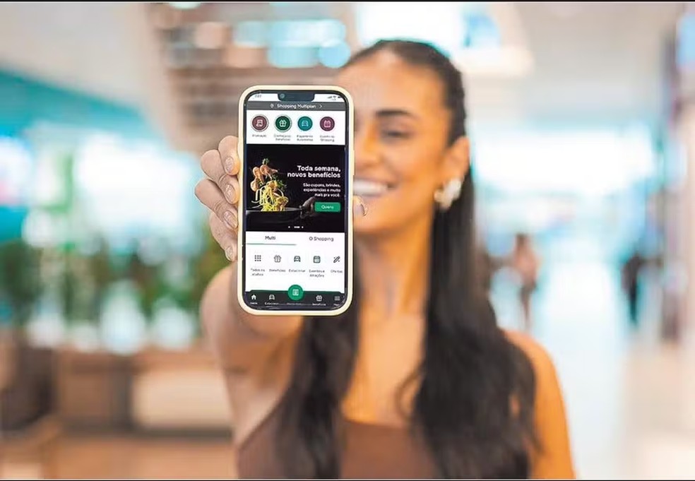 Na palma da mão: App da Multiplan capturou R$ 2,5 bilhões em vendas nos primeiros nove meses do ano — Foto: Divulgação