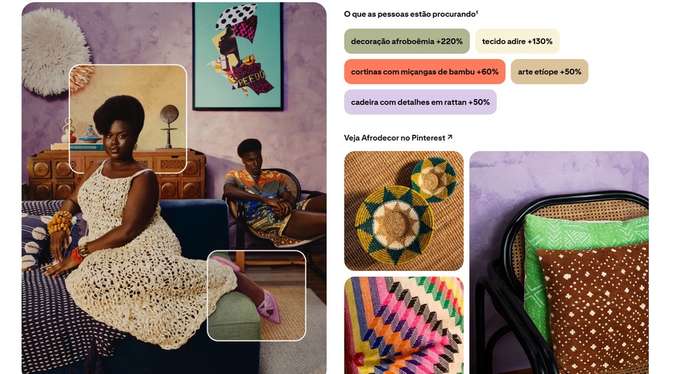 Afro decor — Foto: Reprodução/Pinterest