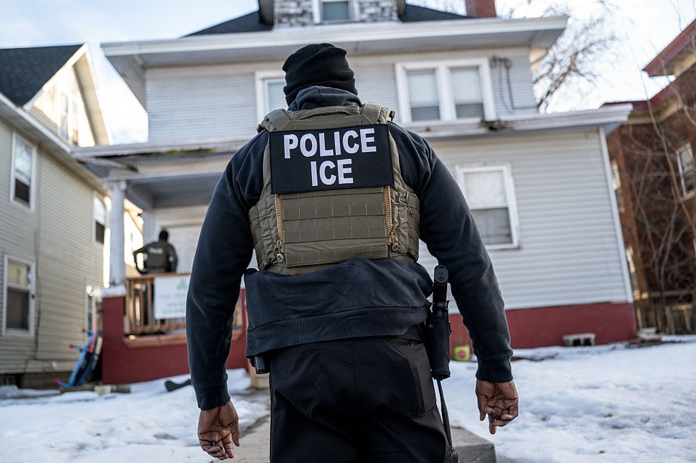 Agentes do ICE em Minnesota — Foto: Victor J. Blue/Bloomberg via Getty Images