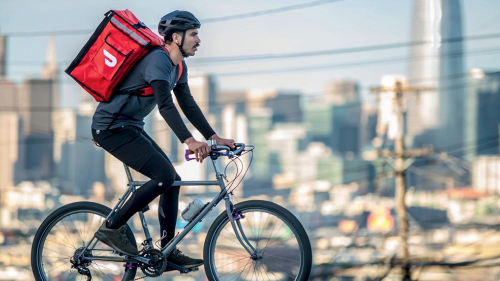  A startup de entregas rápidas Doordash virou unicórnio em 2018. Em 2024, chegou ao lucro — Foto: Divulgação