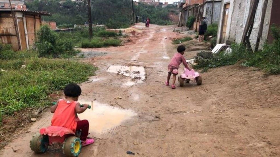 Ocupação Terra de Deus, na zona sul de São Paulo, surgiu durante a pandemia de covid-19 — Foto: Leandro Machado via BBC News Brasil