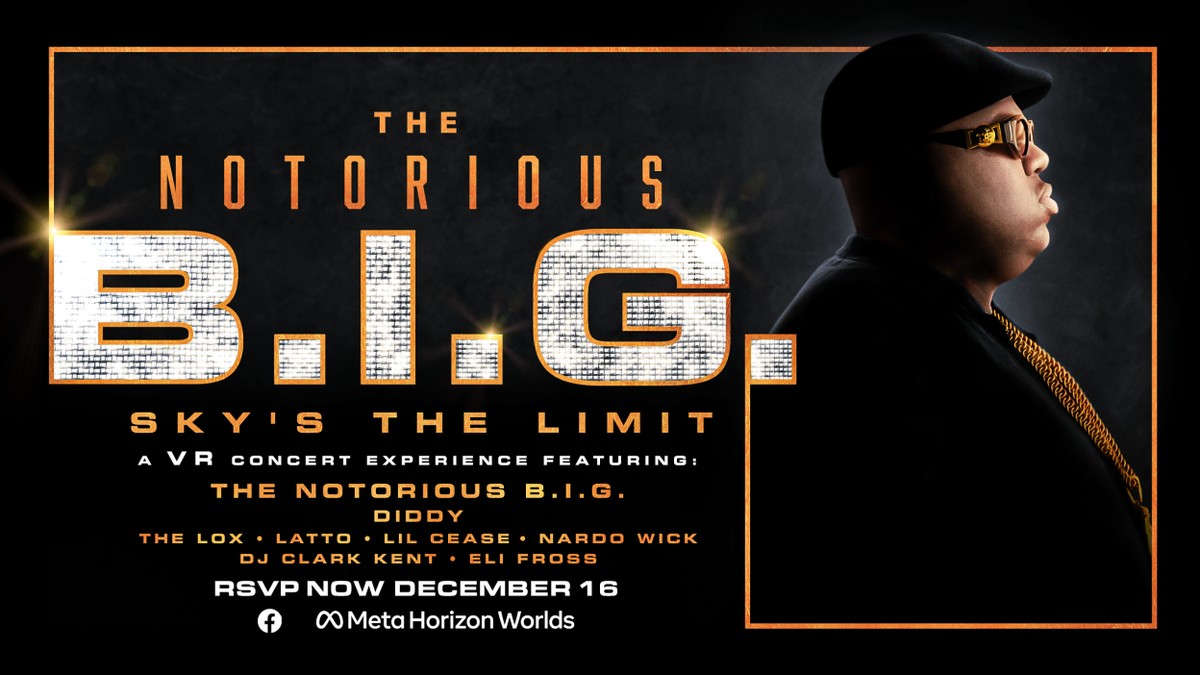 Meta fará show póstumo “hiper realista” de Notorious B.I.G. no metaverso